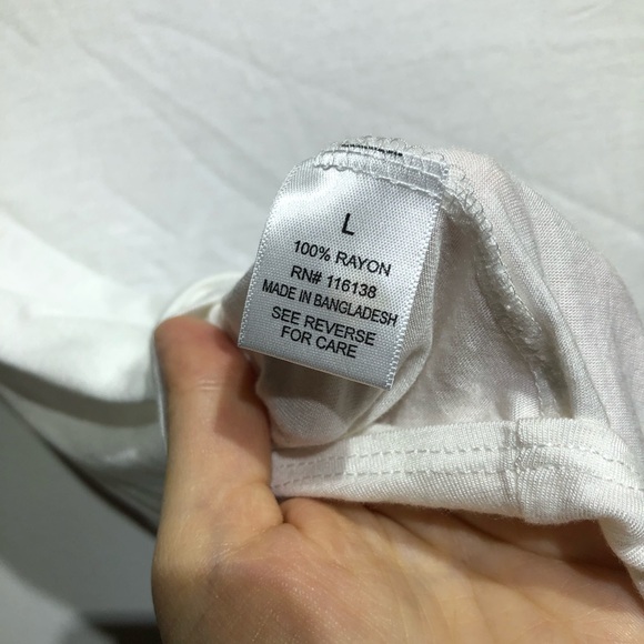 Zip Code Rolling Stones Short Sleeve White Shirt Rhinestones Tie Size L - Picture 6 of 6